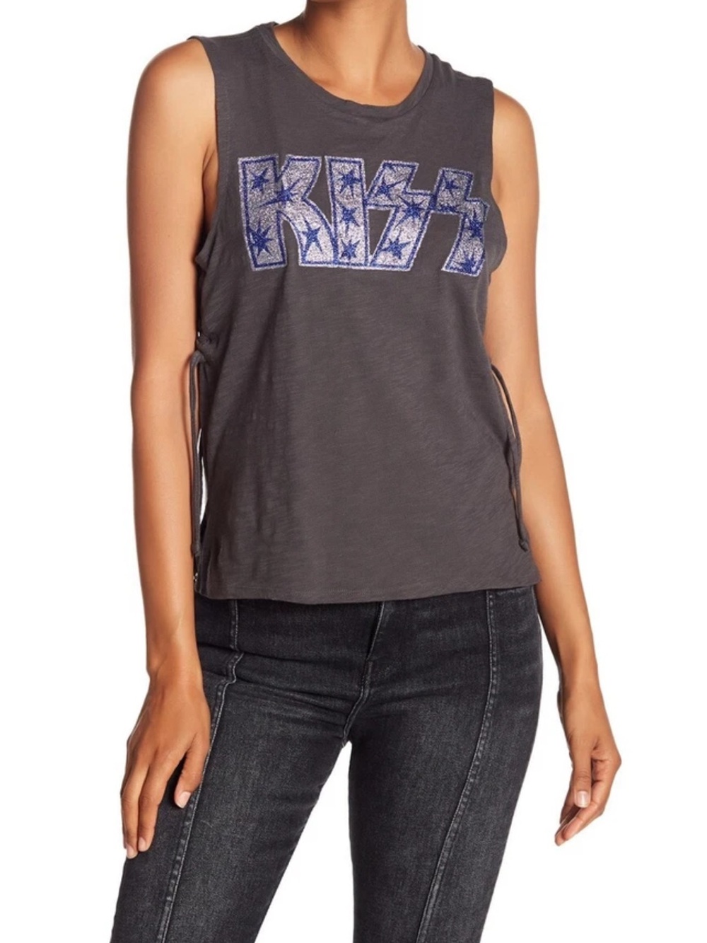 Lucky Brand x KISS collab graphic tank top